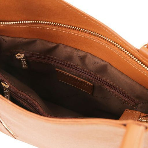 Patty - Saffiano leather convertible backpack shoulderbag
